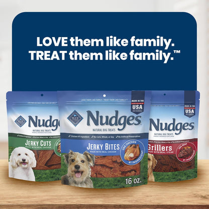 Blue Buffalo Nudges Chicken Jerky Bites Natural Dog Treats, Tender & Meaty Dog Snacks, Healthy Reward or Training Treat, Made in the USA with Real Chicken, No Artificial Preservatives, 16 oz. - Image 9