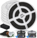 Kastty 6 pack replacement filters for large dog water fountain