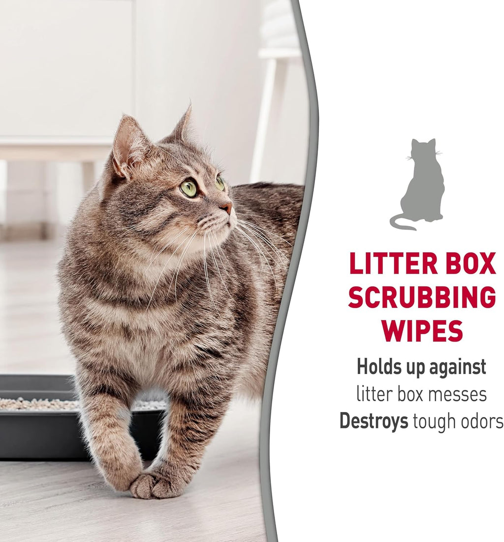Natures Miracle enzymatic cat wipes dispensing cap open
