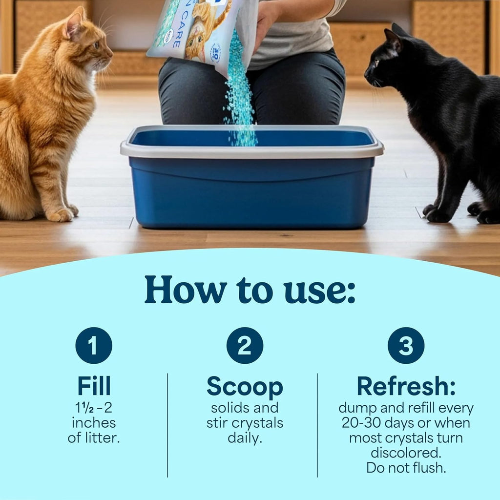 Fresh Step cat litter packaging highlighting Febreze freshness
