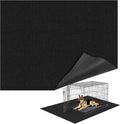 Wibeelee extra large waterproof dog crate mat top view