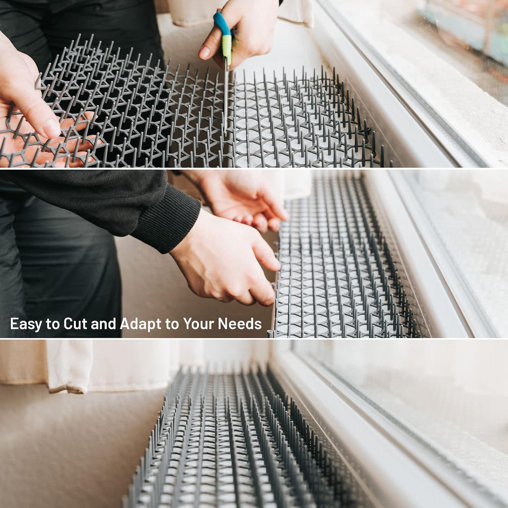 Interlocking cat deterrent mat pieces
