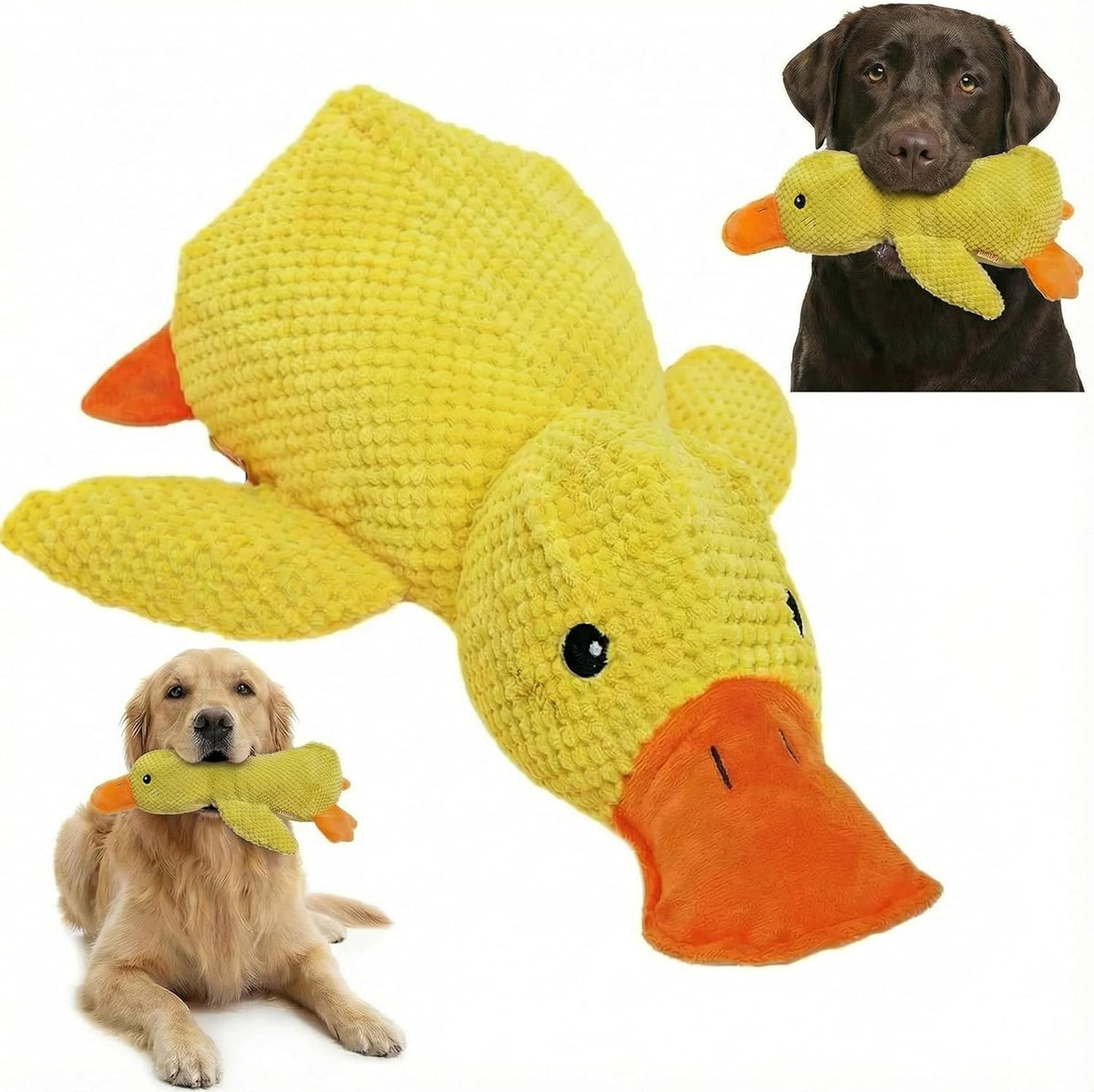 Generic Paw-Fect Piece plush calming duck dog toy front view