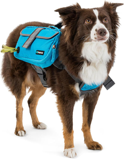 PetAmi dog hiking pack showing expandable side compartments