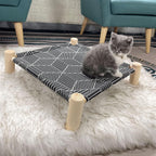Side profile of Pozico raised pet furniture