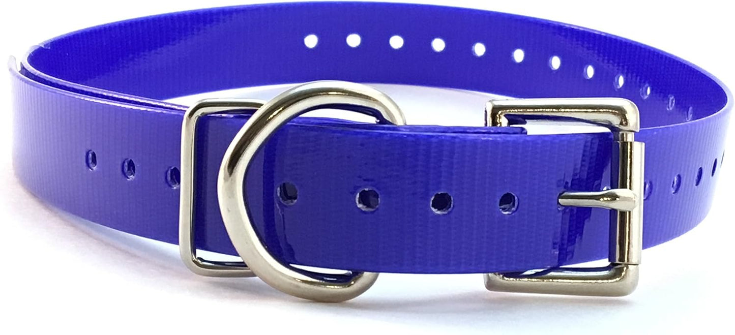 High-flex material view of Sparky Pet Co black collar strap