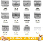 Retail packaging view of the USA imported OwnLifeYF professional ceramic pet grooming blade.