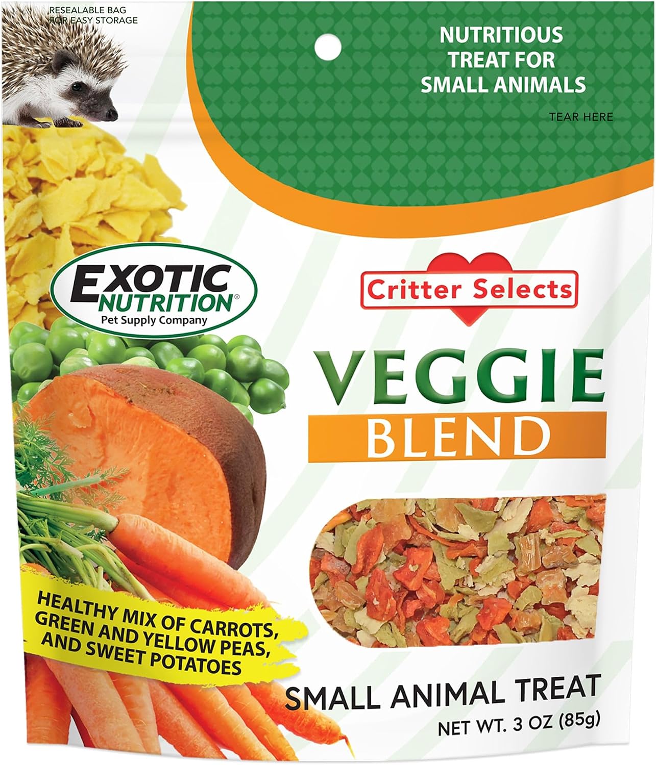 Exotic Nutrition Veggie Blend three ounce front package view