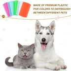 Close up of Rmerve pet grooming comb dense and sparse teeth