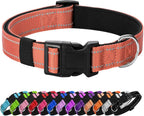 Reflective Dog Collar Padded with Soft Neoprene Breathable Quick Release Basic Dog Collars for Medium Dogs Purple Girl - Image 9
