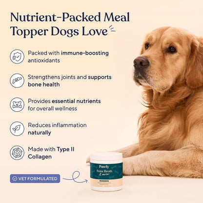 Pawfy dog gravy topper powder with collagen for joint health