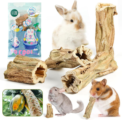 Premium imported pet safe papaya wood teething sticks for bunnies