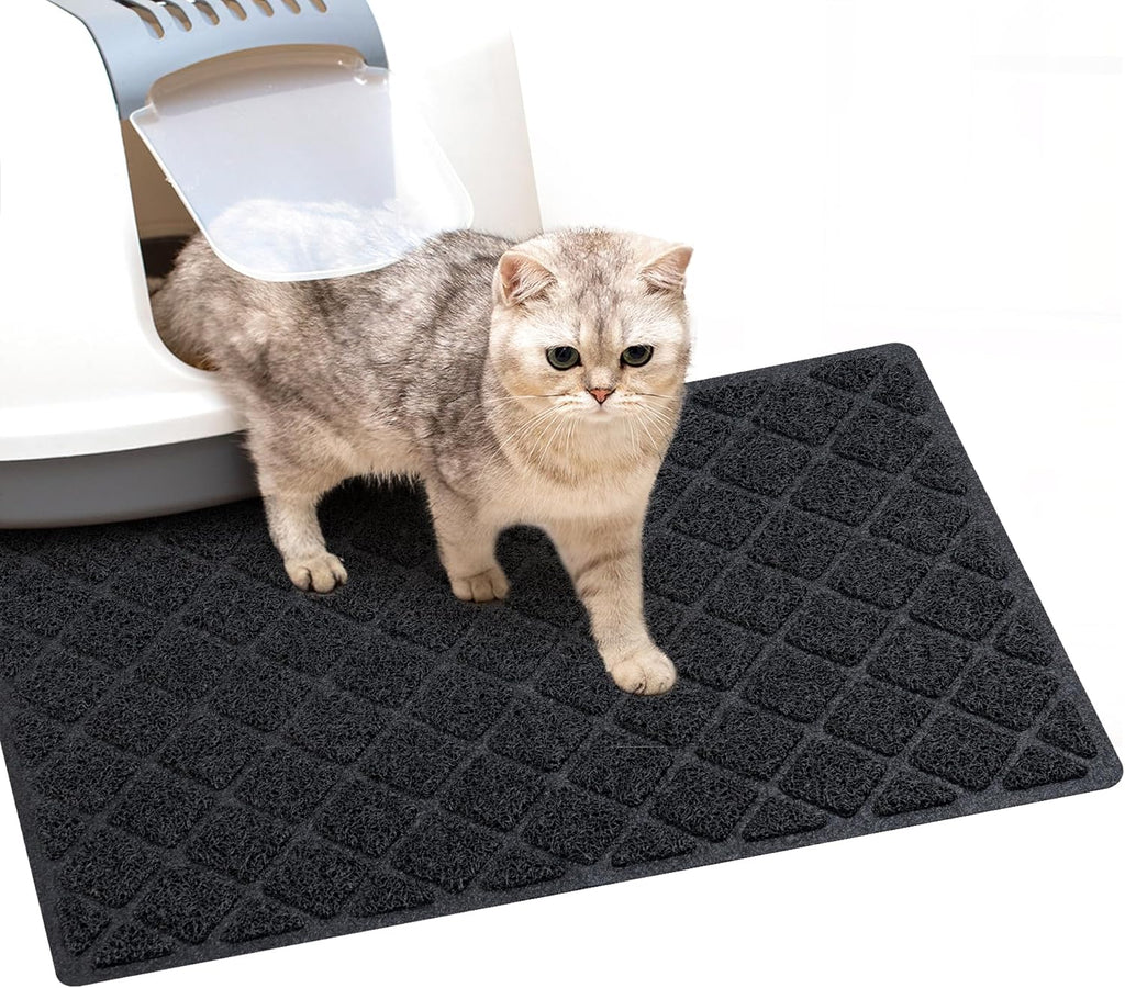 BOOMIBOO Cat Litter Mat Litter Box MatLitter Trapping Mat Premium Durable PVC Pad, 23 x 14 Inches, Easy to CleanNon-SlipUrine Waterproof - Image 9