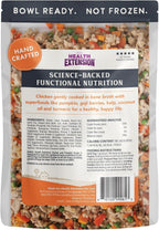Health Extension dog food pouch nutritional label and ingredients