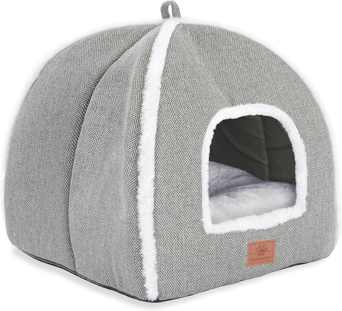 Bottom view of Windracing cat tent showing anti-slip surface