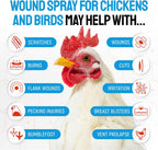 Silver Grade poultry wound spray ingredients label close up
