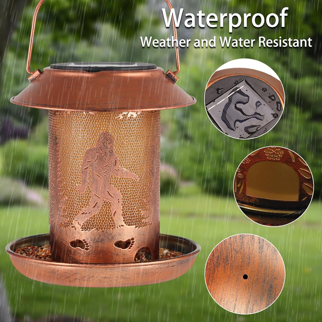 Tepaken wild bird feeder bottom tray and seed drainage hole detail