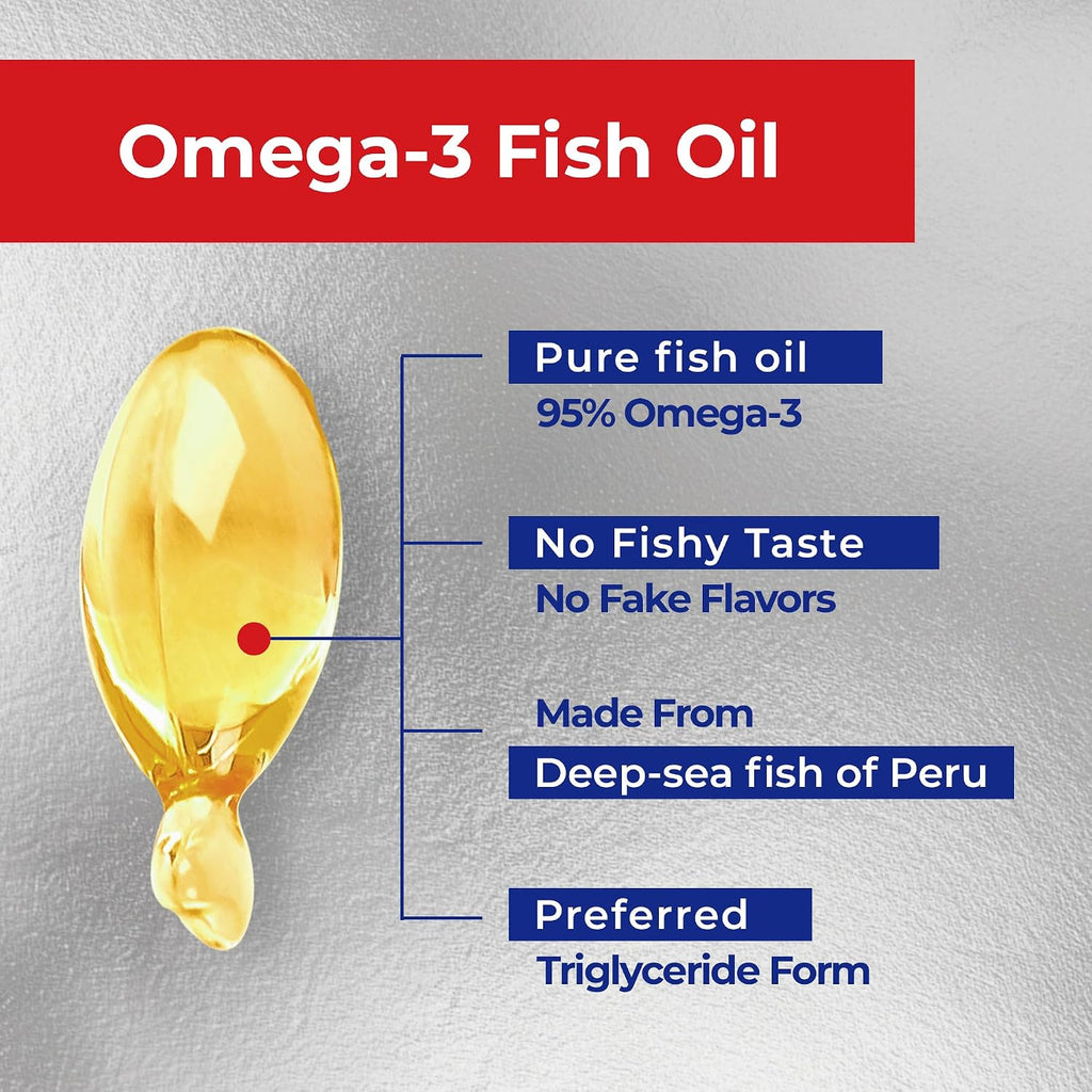 High concentration Omega 3 fish oil capsules for pet allergy and shedding relief