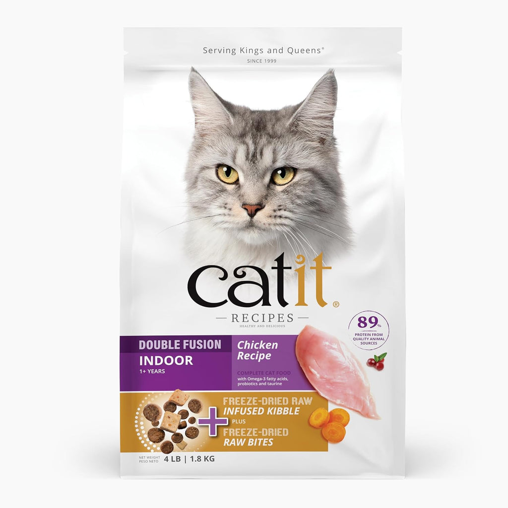 Catit Recipes Double Fusion Adult Cat Food - Chicken Recipe, High-Protein, Freeze-Dried Raw Toppings, No by-Products, Minimally Processed for Optimal Nutrition, 4 lb - Image 12