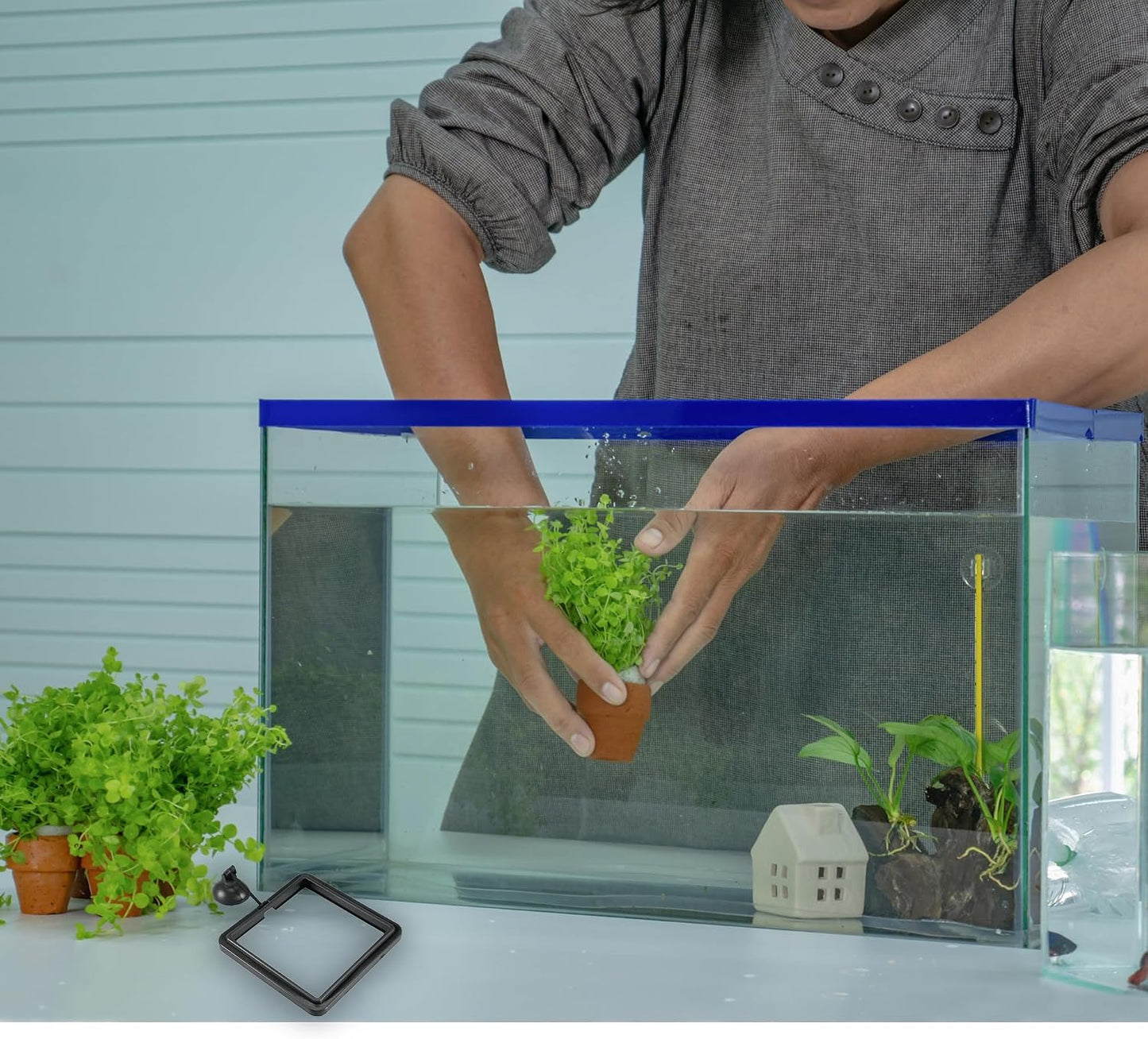 SunGrow Fish Food Feeding Ring, Stop Water Turbulence from Washing Food & Floating Plants into Filter, Suitable for Flakes & Floating Fish Pellets, for Goldfish, Guppy, Neon Tetra, Betta, 1 Piece - Image 9