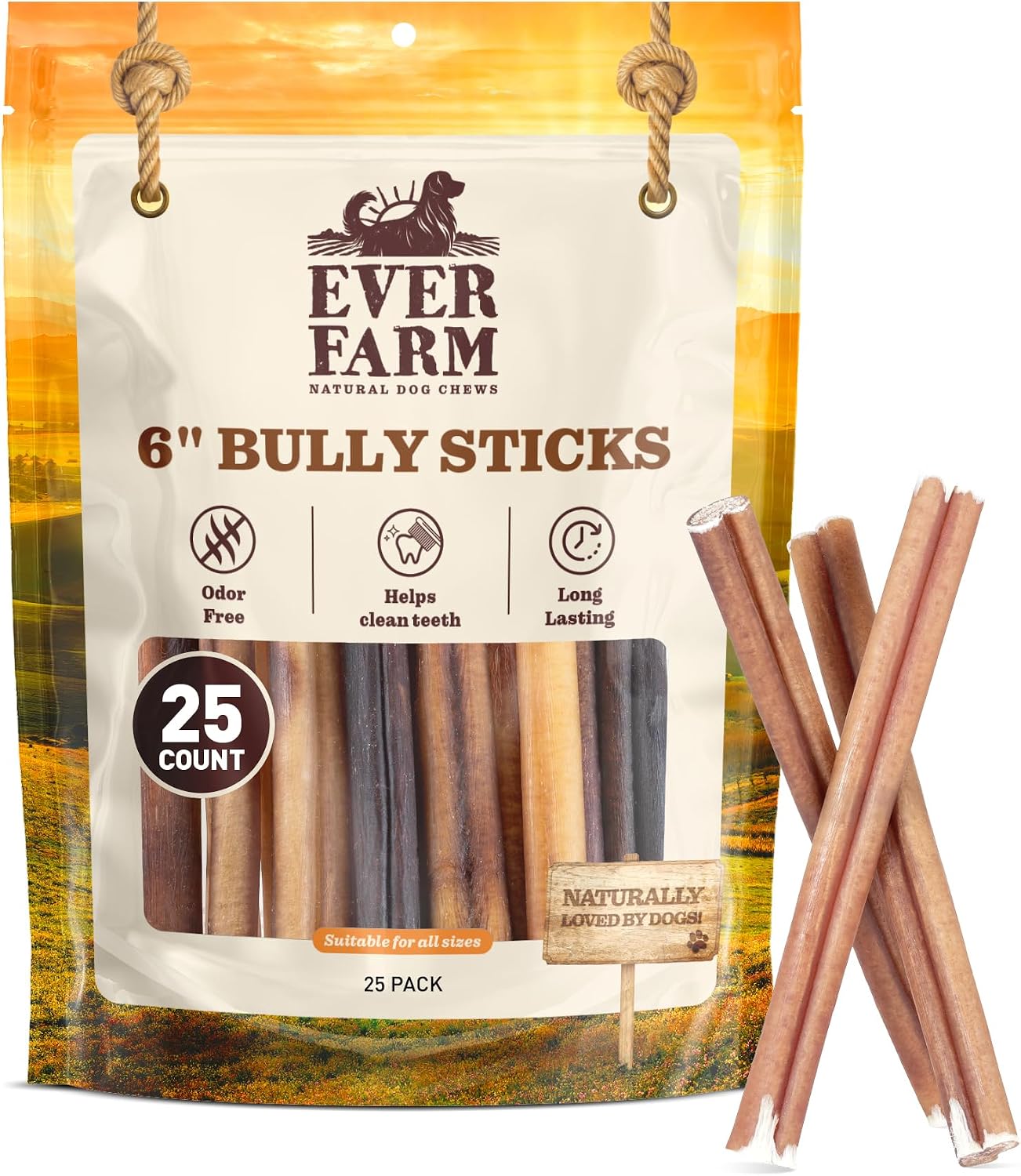 Pet Odor-Free Standard Bully Sticks (12", 5 Pack) - 100% Grass-Fed Beef Pizzle Dog Chews, Fully Digestible & Long-Lasting Dental Treats - Image 9