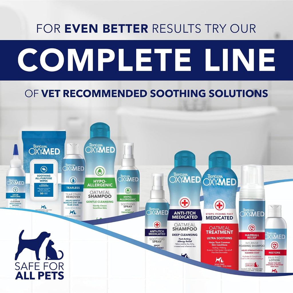 Premium USA imported soothing pet wipes for everyday hygiene and allergy relief