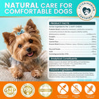 Carmelie probiotics for dogs two month supply container for balancing pet gut microbiome.