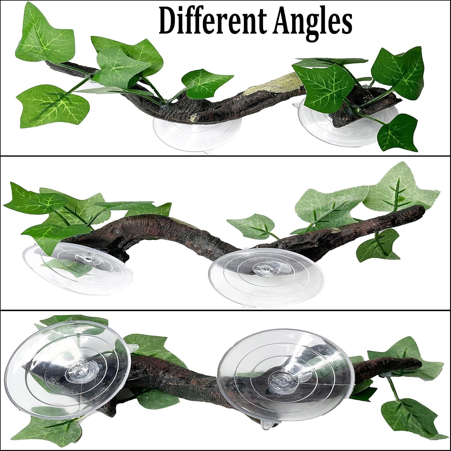PINVNBY reptile resin climbing tree branch mounted in terrarium