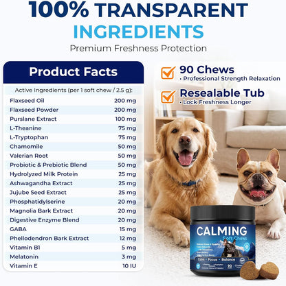 Thorixzen calming aids for behavior management and barking reduction