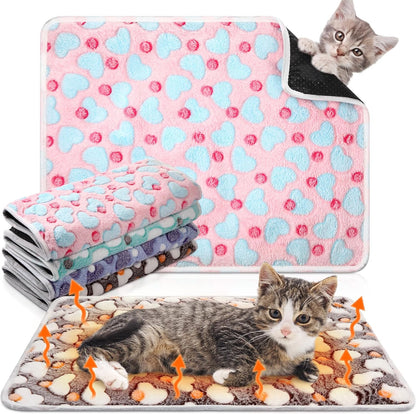 Clysee 16 x 20 inches washable cat heating pad four pack set