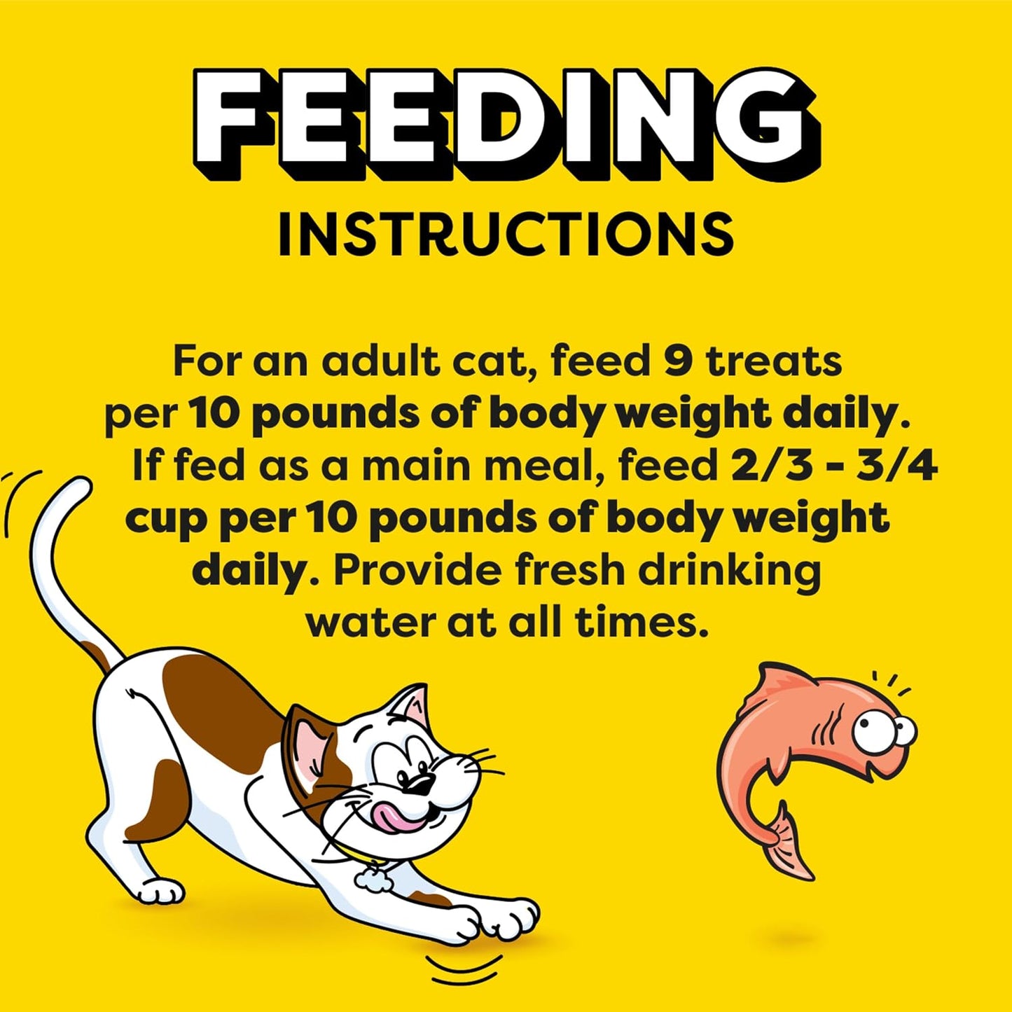 Salmon flavored large cat treats under two calories per piece