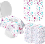Kosiz extra large disposable toilet seat covers fifty count box front view