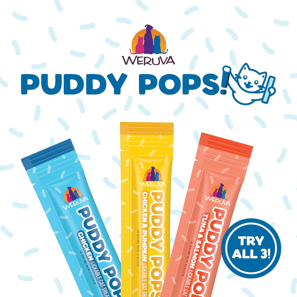 Close up of Weruva Puddy Pops chicken and pumpkin texture