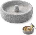 Nekska pumice stone bird bowl front view