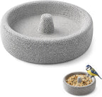 Nekska pumice stone bird bowl front view