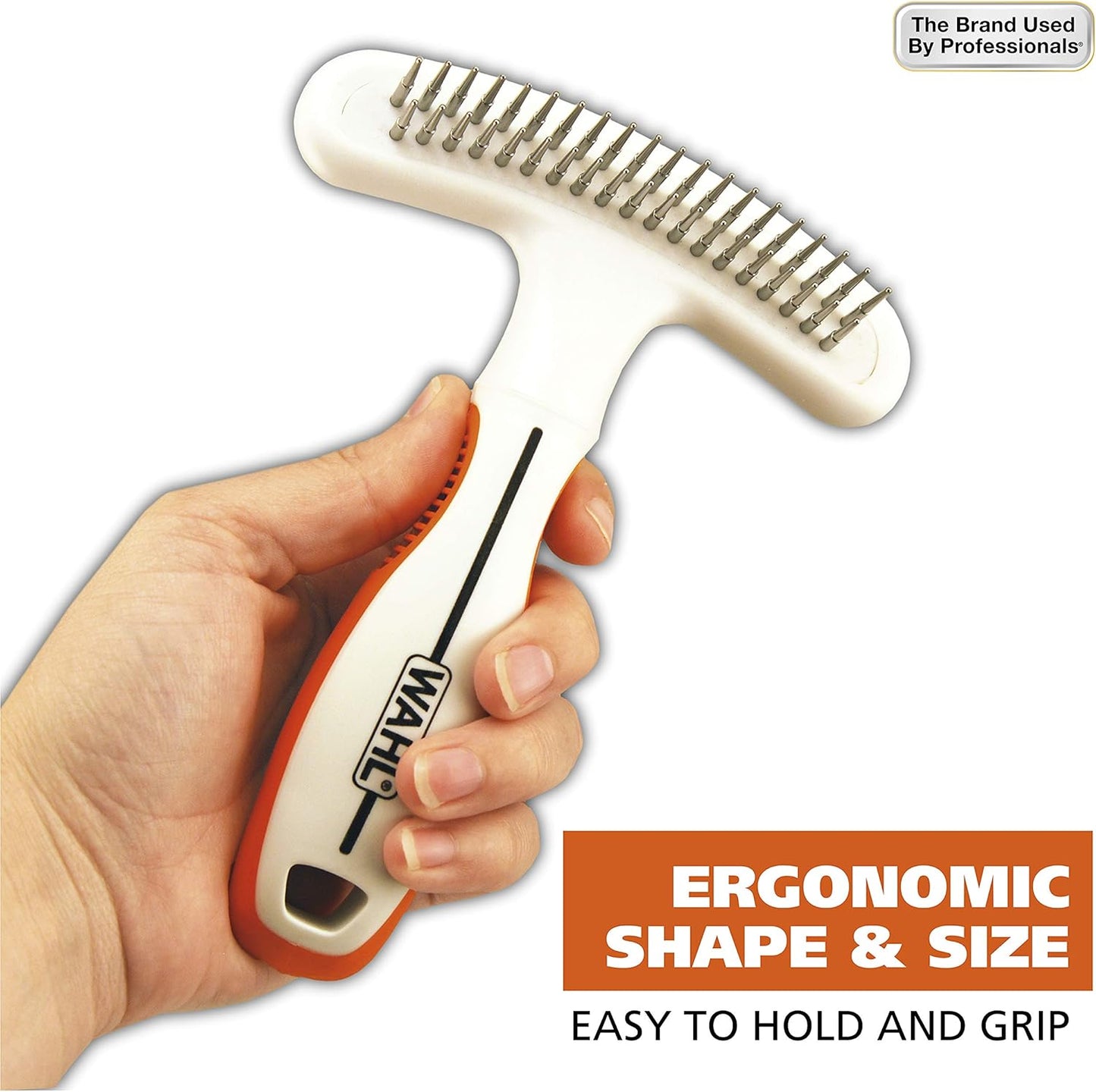 Wahl pet rake grooming tool side profile view