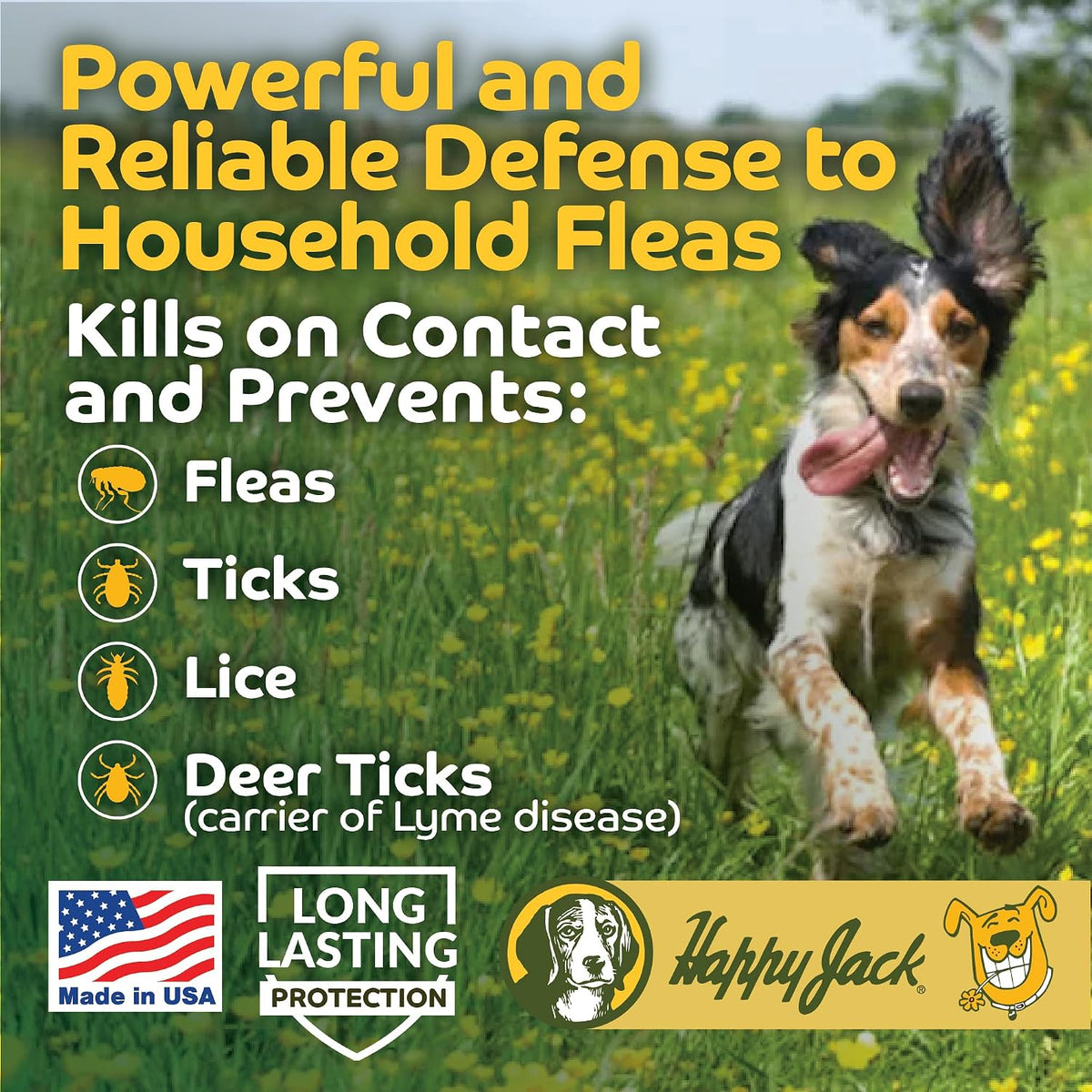 Happy Jack odorless non staining flea dust container close up