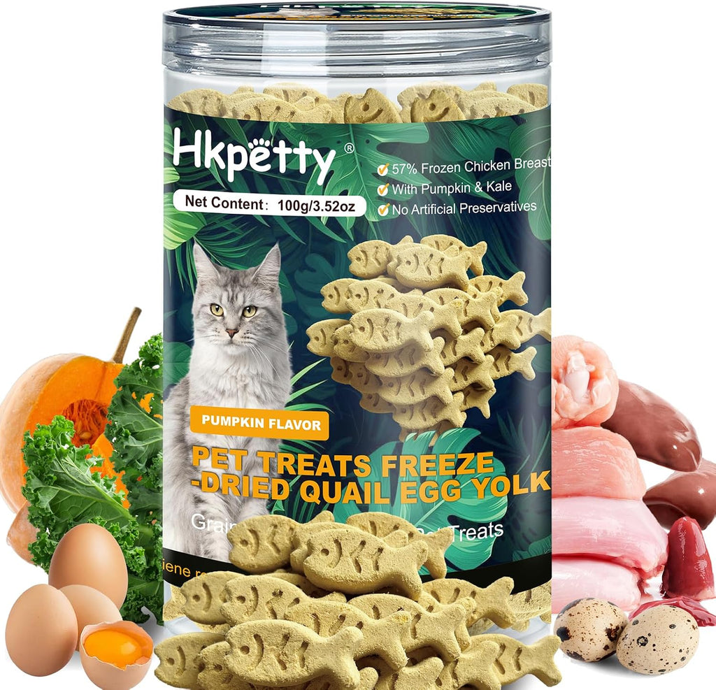 Hkpetty authentic USA imported freeze dried pet food container back panel labels