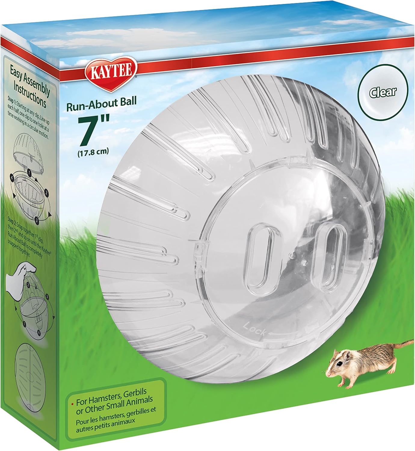 Kaytee 5" Clear Run-About Exercise Ball For Pet Dwarf Hamsters & Mice - Image 13