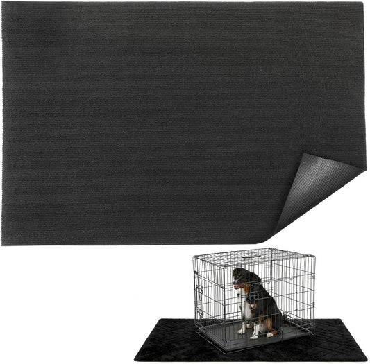 Srhbyjbfsir extra large waterproof dog crate mat front view