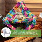 Qwr reptile hanging bed showing lower hiding cave structure