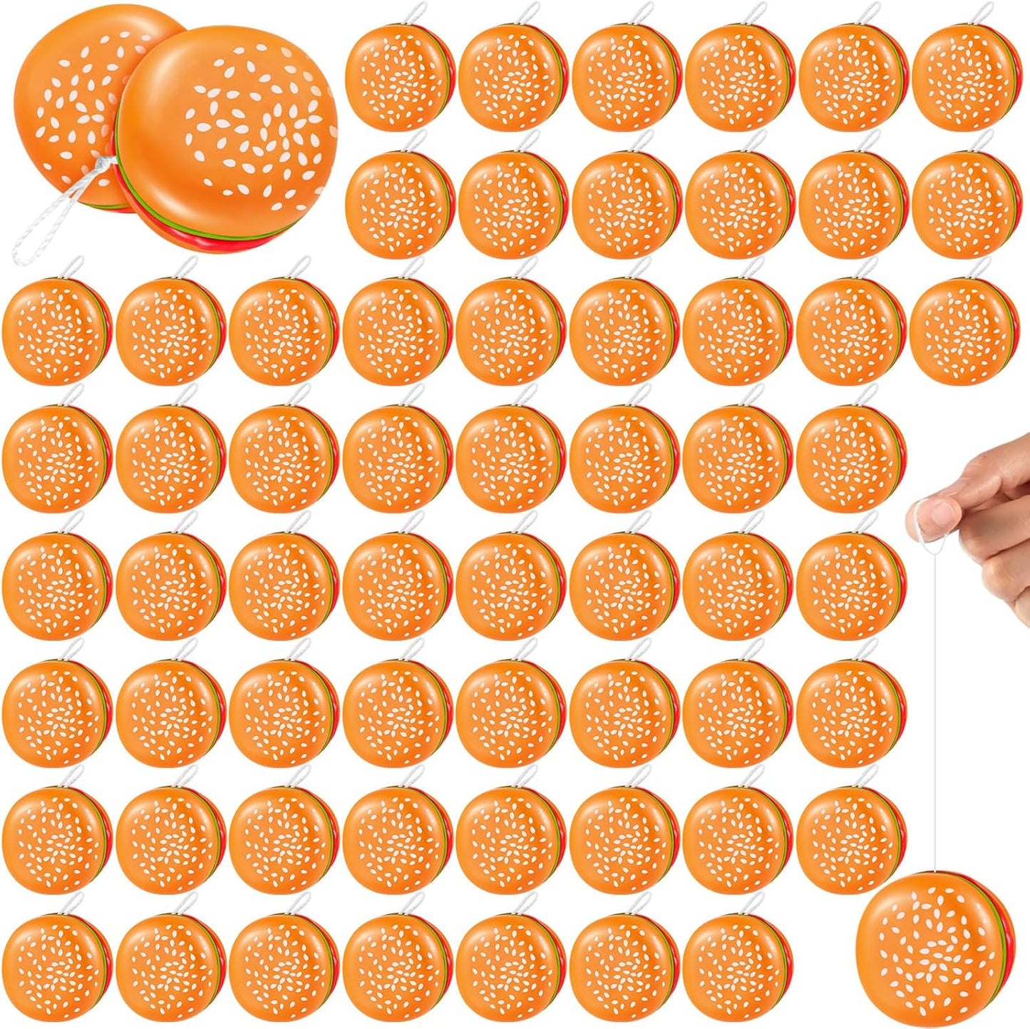 Leitee 24 piece hamburger yo-yo toys front view