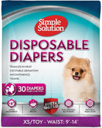 Simple Solution Disposable Dog Diapers, Female Dog Diapers, Puppy Potty Training, Incontinence and Heat Cycle Protection, Large Diapers for Dogs, 18-27 Inch Waist, 30 Count - Image 12