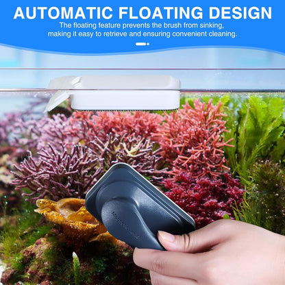 Fishkeeper aquarium glass cleaner lightning pattern inner scrubber side view