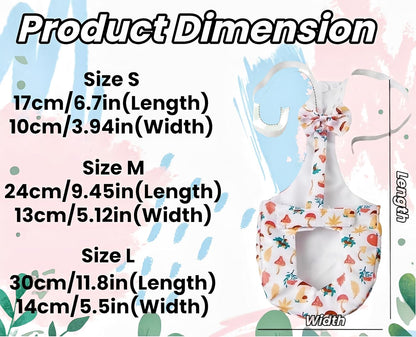 Washable and reusable fabric materials of the Magnoloran poultry diaper set
