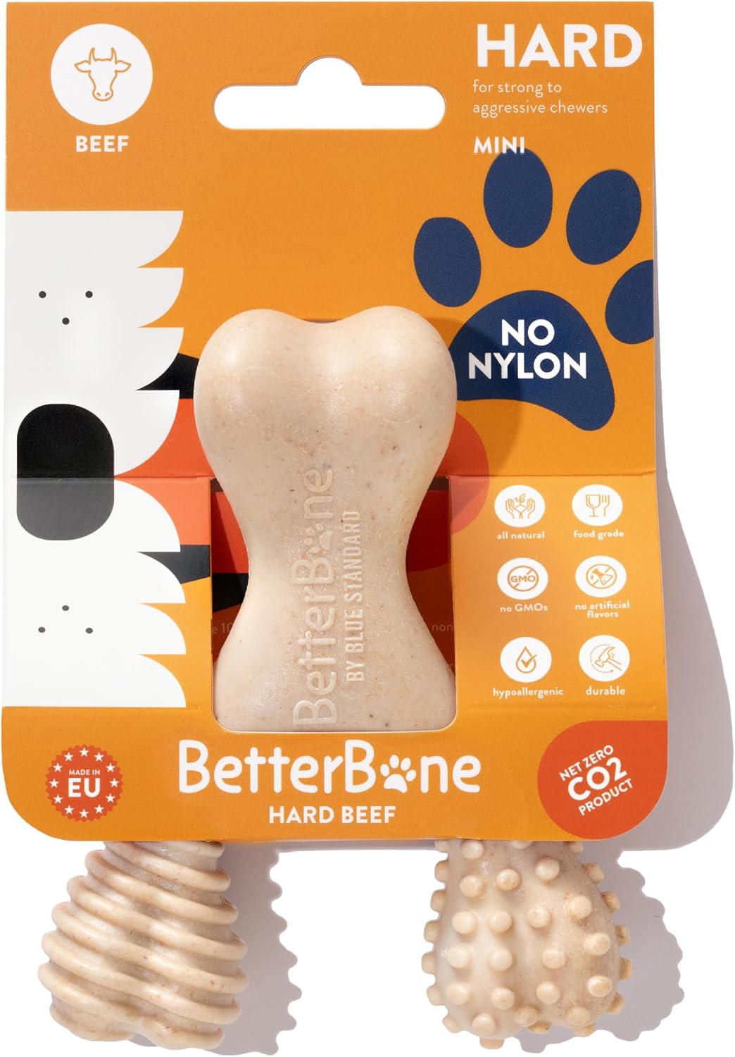BetterBone trident toy showing dental nub texture