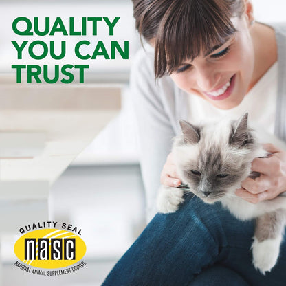 Authentic Vet's Best cat supplement bottle packaging details