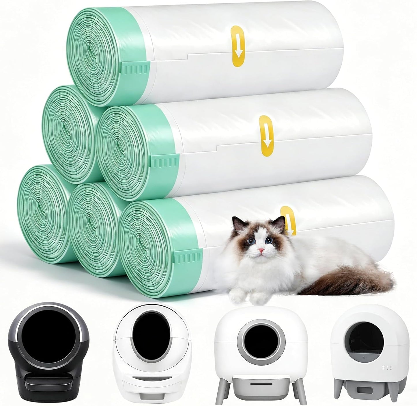 Thickened Cat Litter Box Liner Bag, 30 Count 37"x18" Jumbo Size, Extra Thick Leakproof, Tear-Resistant, Heavy Duty Enhanced Load-Bearing Strength, Ideal for Multi-Cat Family Cat Litter Bags - Image 11