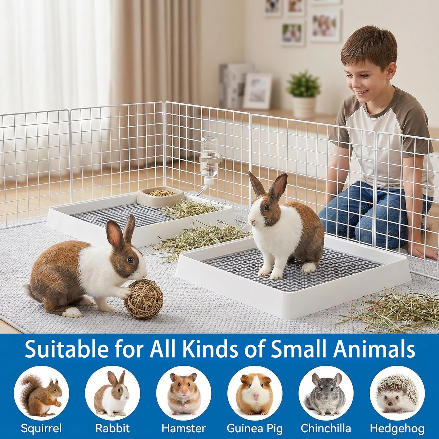 Cleaning process for the detachable Wuweot small animal litter pan