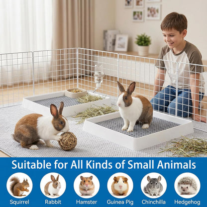 Cleaning process for the detachable Wuweot small animal litter pan